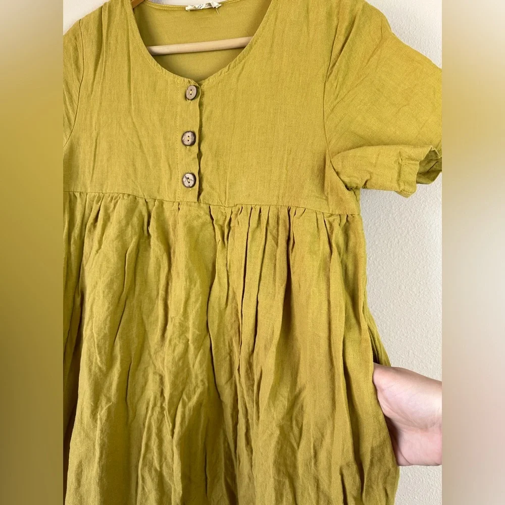 Roolee Olive Green Midi Dress - Picture 2 of 8